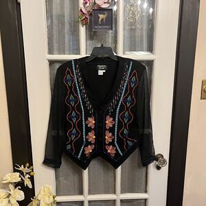 Vintage Boho Beaded Jacket